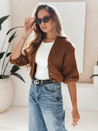 Női cipzáros pulóver NUTI Szín Camel DSTREET MY1678