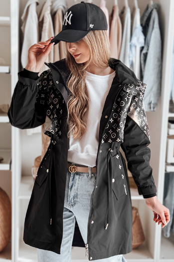 Női átmeneti parka dzseki FERIPARKA fekete Dstreet TY4875