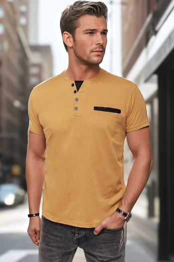 Férfi ala póló khaki ing Dstreet RX5632