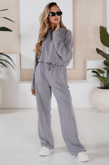 Női CHARM melegítő szett világosszürke Dstreet AY0958 AY0958