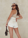 Női STYLE SHORTS világos bézs Dstreet rövidnadrág SY0394