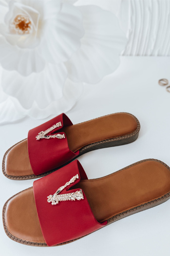 Női SOLVINA flip-flop piros Dstreet ZY0960 ZY0960