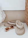 Női EASYDAY flip-flopok bézs Dstreet ZY0992