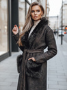 Női szőrme kabát barna Dstreet TY5229z