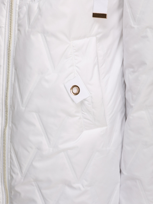 Női steppelt átmeneti kabát fehér Dstreet TY5564 TY5564