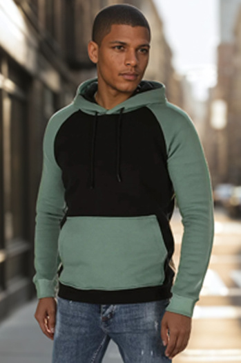 Férfi basic kapucnis pulóver fekete Dstreet BX5896