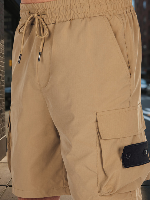 Férfi szövet harci rövidnadrág khaki Dstreet SX2505