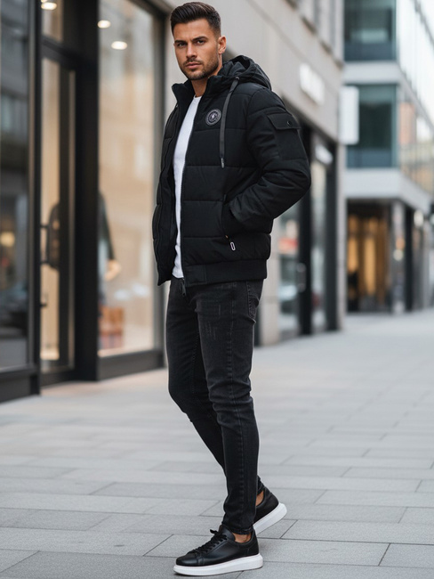 Férfi steppelt dzseki Szín Fekete DSTREET TX4638z