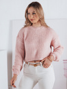 Női oversize pulóver BILLIS rózsaszín Dstreet MY2283