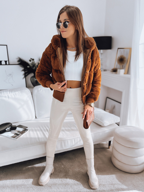 Női dzseki FERNANDA camel színben Dstreet TY2285z