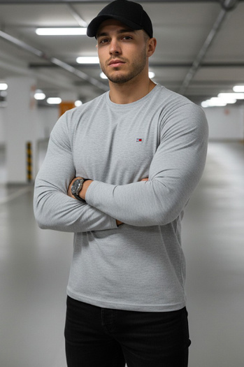 Férfi hosszú ujjú póló Szín Szürke DSTREET LX0539