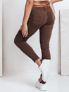 Női skinny nadrág övvel VIVASKIN barna Dstreet UY2742 Dstream UY2742