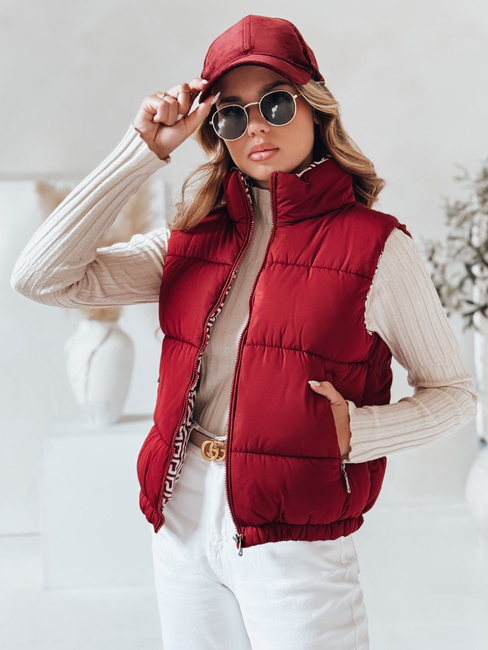 URBANELLE női steppelt mellény gesztenyebarna Dstreet TY4972