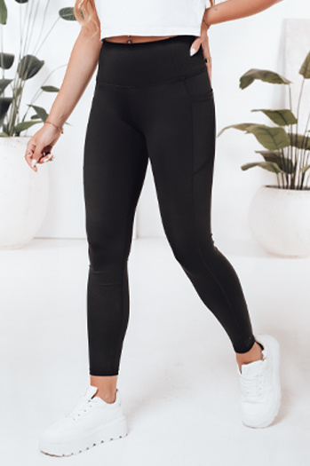 Női sportos leggings LEGGIVIBE fekete Dstreet UY2723