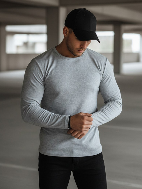 Férfi szürke Dstreet hosszú ujjú LX0578