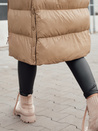 Női steppelt téli kabát szőrmével STYLEBELLA bézs Dstreet TY4609