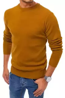 Basic férfi pulóver camel színben Dstreet WX1708