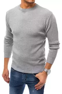 Basic férfi pulóver világoszürke színben Dstreet WX1871