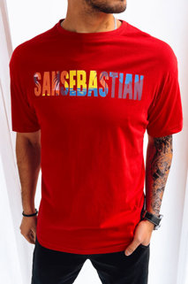 Férfi mintás póló Szín Piros DSTREET RX5177