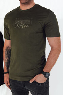 Férfi mintás póló Szín Zöld DSTREET RX5410