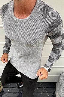 Férfi pulóver ecru színben Dstreet WX1636