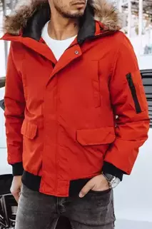 Férfi téli dzseki piros színben Dstreet TX4307