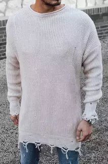 Férfi téli pulóver Szín Bézs DSTREET WX1965