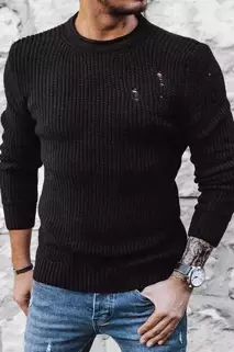 Férfi téli pulóver Szín Fekete DSTREET WX1991