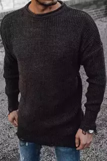 Férfi téli pulóver Szín Sötétszürke DSTREET WX1964