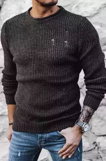 Férfi téli pulóver Szín Sötétszürke DSTREET WX1990