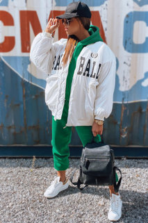 Női baseball kabát BASKET féher színben Dstreet TY3118