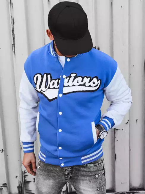 Férfi ifjúsági pulóver kék színben Dstreet BX5430