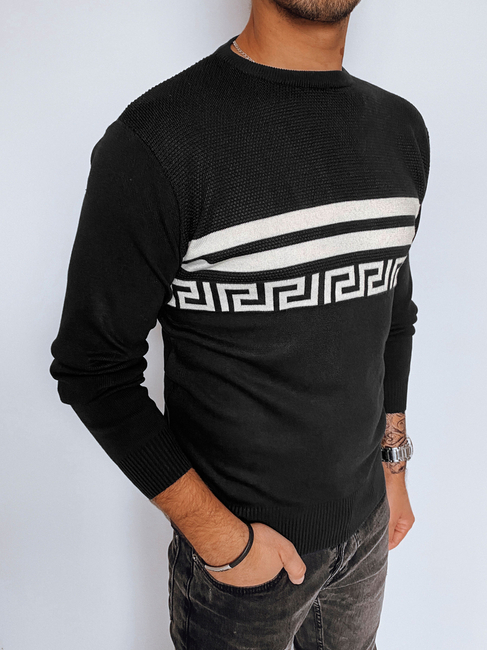 Férfi klasszikus pulóver Szín Fekete DSTREET WX2110
