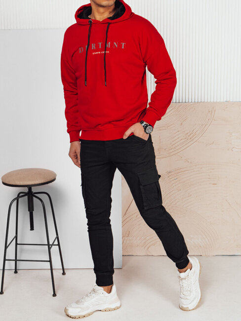 Férfi mintás pulóver Szín Piros DSTREET BX5681