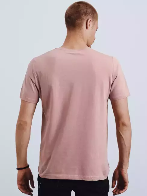 Férfi rózsaszín mintás póló Dstreet RX4629