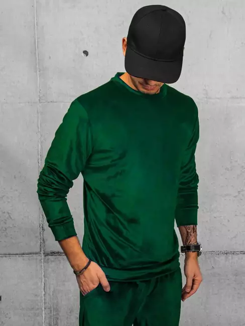 Férfi szabadidő pulóver Szín Zöld DSTREET BX5532