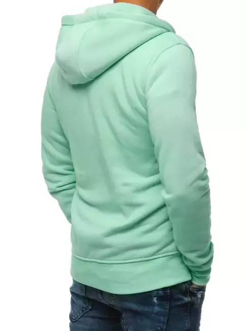 Mentás színű férfi pulcsi kapucnival Dstreet BX5231