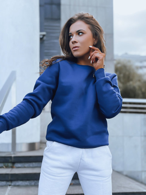 Női kapucnis pulóver BASIC Szín Kék DSTREET BY0761