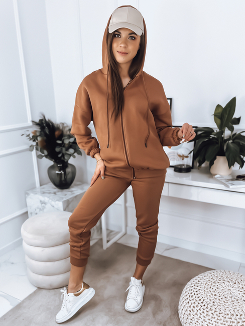 Női melegítő szett AMILIA PREMIUM camel színben Dstreet AY0736