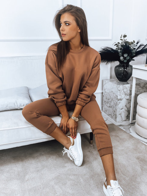 Női melegítő szett ARIELLA PREMIUM camel színben Dstreet AY0730