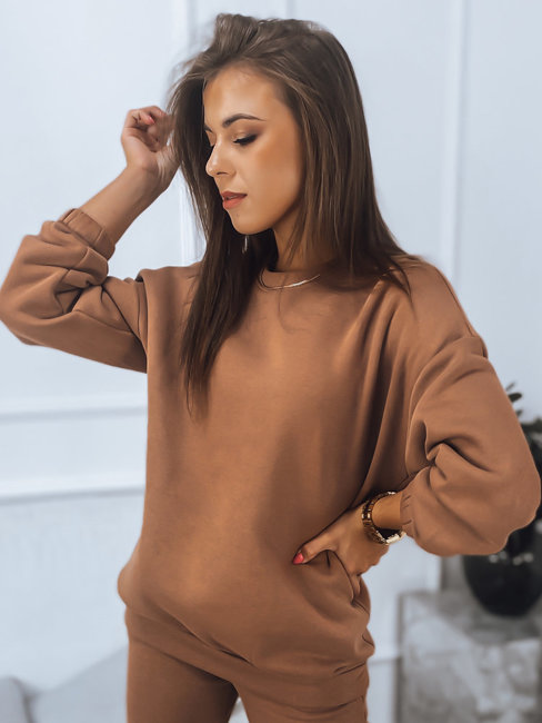 Női melegítő szett ARIELLA PREMIUM camel színben Dstreet AY0730