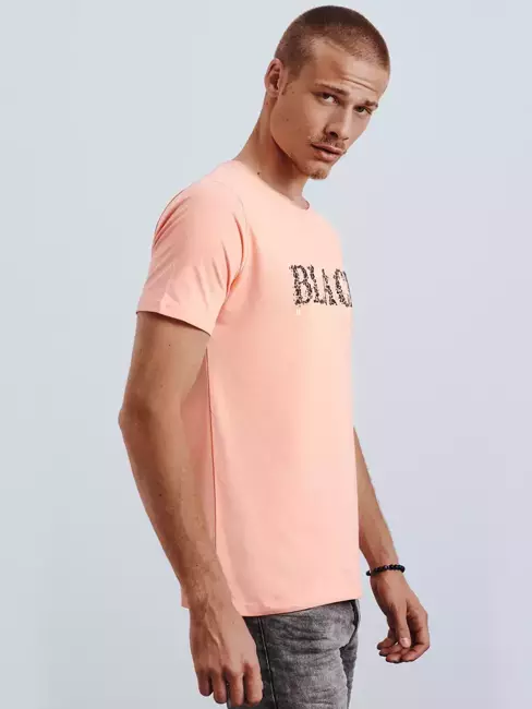 Rózsaszín mintás férfi póló Dstreet RX4592