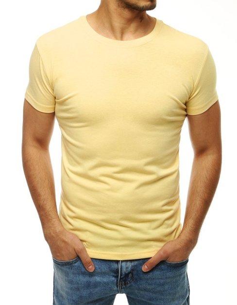 Sima férfi póló világossárga Dstreet RX4188
