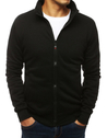 Fekete színű nyitható férfi pulcsi állógallérral BX4110