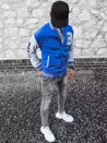 Férfi ifjúsági pulóver kék színben Dstreet BX5438_2