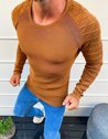 Férfi klasszikus pulóver Szín Camel DSTREET WX1651_1