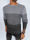Férfi klasszikus pulóver Szín Szürke DSTREET WX2130_1