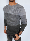 Férfi klasszikus pulóver Szín Szürke DSTREET WX2130_2