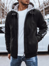 Férfi mintás pulóver Szín Fekete DSTREET BX5612_1
