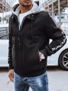 Férfi mintás pulóver Szín Fekete DSTREET BX5612_3